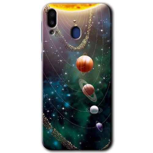 Samsung Galaxy M20 HD Baskılı Kılıf + 9D Tam Ekran Koruyucu - Cosmos