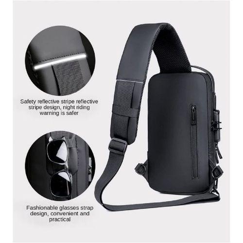 Newish Polo Bodybag Sling Sırt ve Göğüs Çantası Siyah