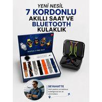 2025 Model Kablosuz Kulaklık Ve Yeni Nesil Akıllı Saat Metal Kayış Plastik Kayış