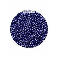 Lacivert Renk 4 mm Yaklaşık 1100 adet / 100 gram Cam Boncuk Oya Yazma Bileklik ve Kolye