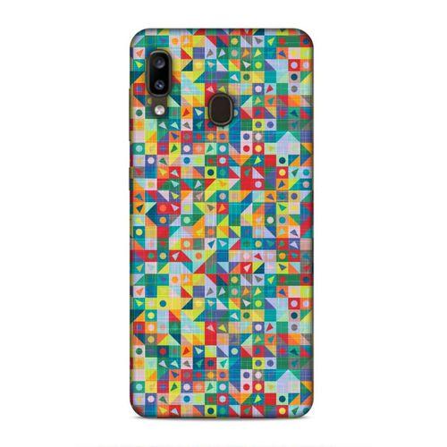 Samsung Galaxy A20 Uyumlu Kılıf Utopia (24) Darbe Emici Kılıf Mozaik