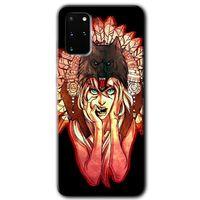 MRCİLETİSİM MRCİLETİSİM Samsung Galaxy S20 Plus Kılıf HD Desen Baskılı Arka Kapak + Temperli Cam - Kurt Kız