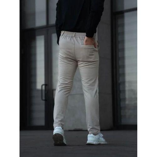 Erkek Diagonel Mikro Dokulu Cepli Pantolon - Gri