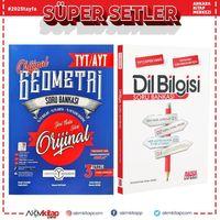 Orijinal Yayınları TYT AYT Orijinal Geometri ve AKM Dil Bilgisi Soru Bankası Seti 2 Kitap