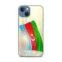 Apple iPhone 13 Mini Uyumlu Kılıf Azarbaijan (7) Telefon Kılıfı Gökyüzü Bayrak