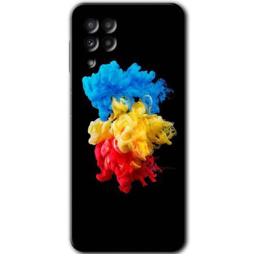 Samsung Galaxy M22 HD Baskılı Kılıf + 9D Tam Ekran Koruyucu - Black 1