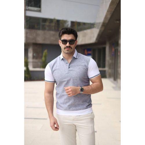 Erkek Polo Yaka Fermuar Detaylı Tişört