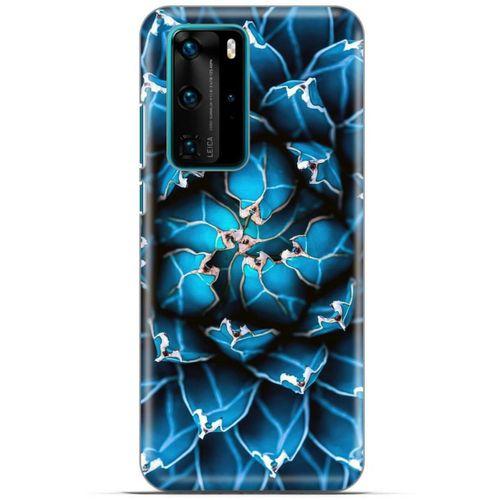 Lopard Huawei P40 Pro Uyumlu Kılıf Bahar (1) Kılıfı Mavi