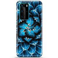 Lopard Huawei P40 Pro Uyumlu Kılıf Bahar (1) Kılıfı Mavi