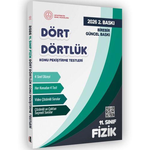 2026 MEBİ-OGM 11  Sınıf Dört Dörtlük Fizik Pekiştirme Testi A4 Renkli Soru Bankası BASKI ÜCRETİ