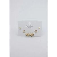 Çoklu Set Küpe - Altın