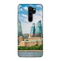 Xiaomi Redmi Note 8 Pro Uyumlu Kılıf Azarbaijan (4) Koruma Kılıfı Alev Kuleleri