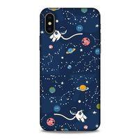 Apple iPhone XS Uyumlu Kılıf Mavi Delisi (21) Koruyucu Kapak Uzay