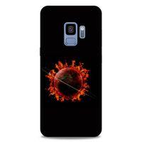 Lopard Samsung Galaxy S9 Uyumlu Kılıf FireX (47) Crystal Flex Kılıf Satürn Ateşi