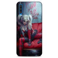 Samsung Galaxy A30s Uyumlu Kılıf Harley Quinn (22) Tam Koruma Kılıfı Kırmızımsı kahverengi