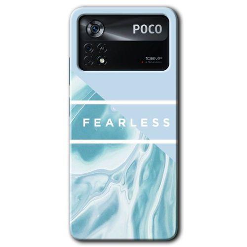 Poco x4 Pro Kılıf HD Desen Baskılı Arka Kapak - Fearless