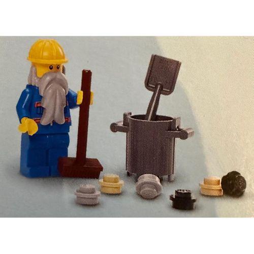 Lego Minifigür Blue Jacket with Pockets and Orange Stripes cty0123a