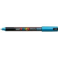 UNİBALL POSCA 0.7 SU BAZLI BOYAMA MARKÖRÜ METALİK MAVİ (N)- (UNİ-PC-1MR )