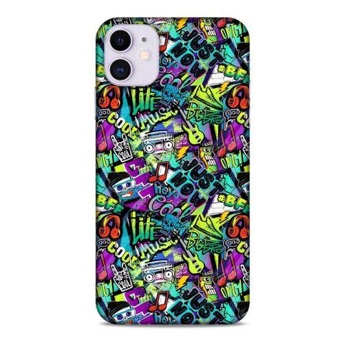 Graffitix (1) Desenli Silikon Kapak Apple Iphone 11 Kılıf