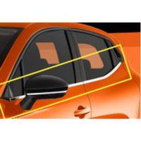 Renault Uyumlu Clio 5 2019- Cam Çıtası Paslanmaz Çelik 4 Parça