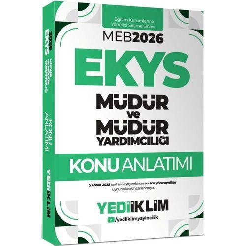 2026 MEB EKYS Müdür Ve Müdür Yardımcılığı Konu Anlatımı Yediiklim