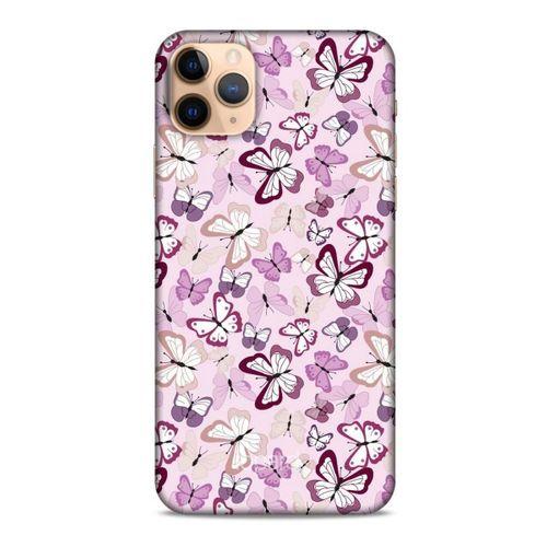 Apple Iphone 11 Pro Kılıf Kelebek Etkisi (2) Kabı Mor Beyaz