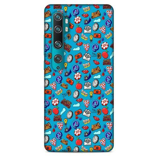 Retro (21) Desen Koruyucu Kapak Renkli Xiaomi Mi Note 10 Kılıf