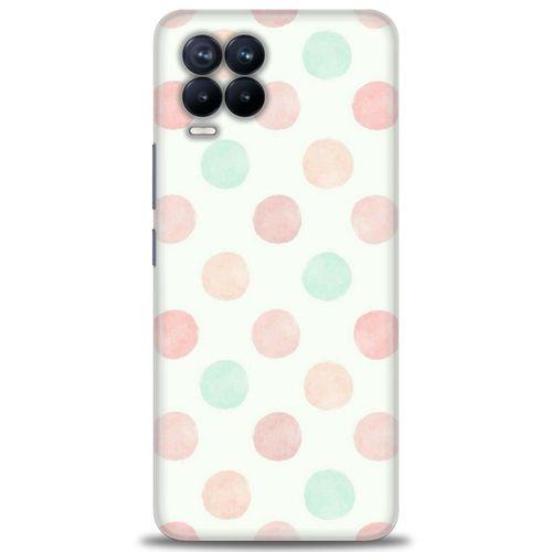 Realme 8 Kılıf HD Baskılı Kılıf - Blue Pink + Tam Ekran Koruyucu