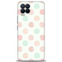 Realme 8 Kılıf HD Baskılı Kılıf - Blue Pink + Tam Ekran Koruyucu