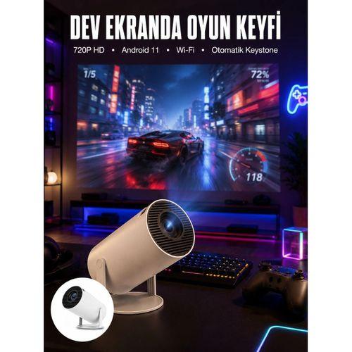 Hdmı Ve Full Hd Teknolojili 160 Ansı Lümen Kablosuz Projeksiyon Yeni Nesil