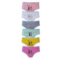 Dode Flora Tutku 832 Kız Çocuk Karışık Desenli Likralı Pamuklu 6 Lı Slip Külot