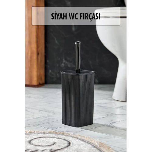 WC Fırçası & Tuvalet Fırçası Siyah 2 Parça Royaleks
