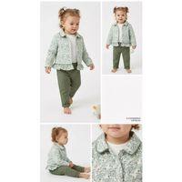 6-24 Ay Ceketli Keten Pantolonlu 3lü Bebek Takımı