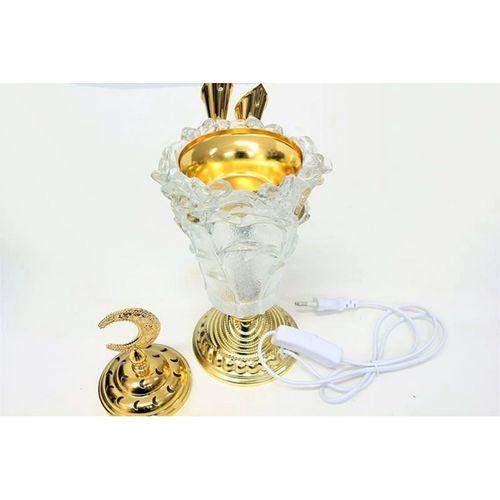 Buhurdanlık Cam Altın Dekorlu Kapak Ve Ayak