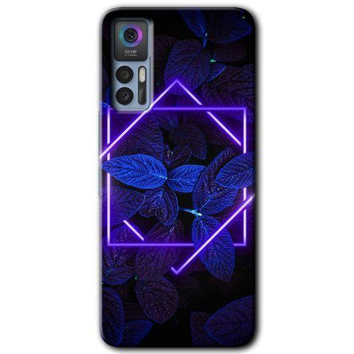 TCL 30 Kılıf HD Desen Baskılı Arka Kapak - Mekanik Yaprak 5