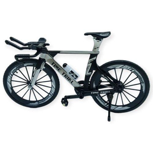 Model Araçlar -1/10 Metal Yarış Bisikleti 18 cm - Gri