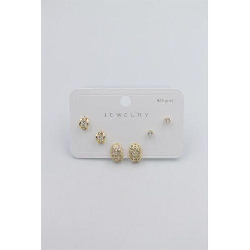 Çoklu Set Küpe - Altın