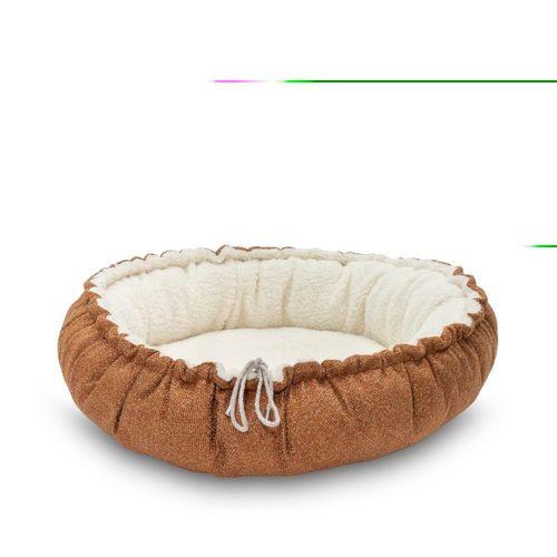 Pet Comfort Sunflower Çift Taraflı Terra/Ekru Kedi ve Köpek Yatağı 85cm