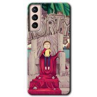 Samsung Galaxy S21 Plus HD Baskılı Kılıf + 9D Tam Ekran Koruyucu - Morty