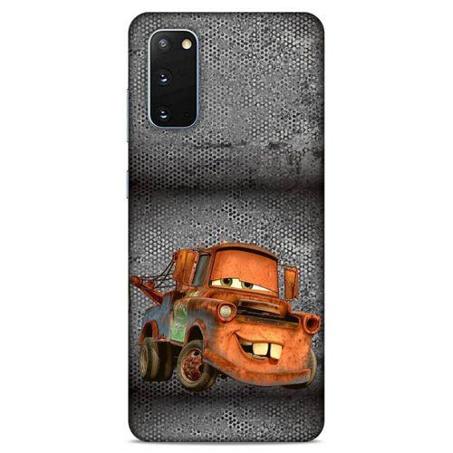 Lopard Samsung Galaxy S20 Uyumlu Kılıf PickUpX (50) Shockproof Kılıf Orange Car