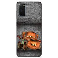 Lopard Samsung Galaxy S20 Uyumlu Kılıf PickUpX (50) Shockproof Kılıf Orange Car