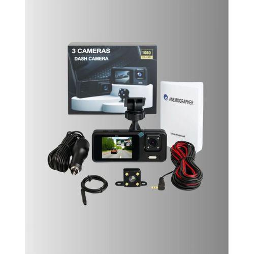 Araç İçi Güvenlik Kamerası | 3 Kanallı, 24 Saat Park Kaydı Destekli
