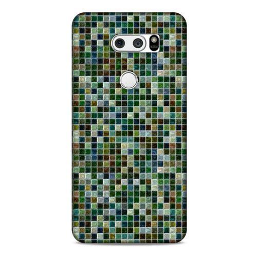 Mermer Desenli (29) Tema Arka Koruma Kılıfı Haki LG K40S Kılıf