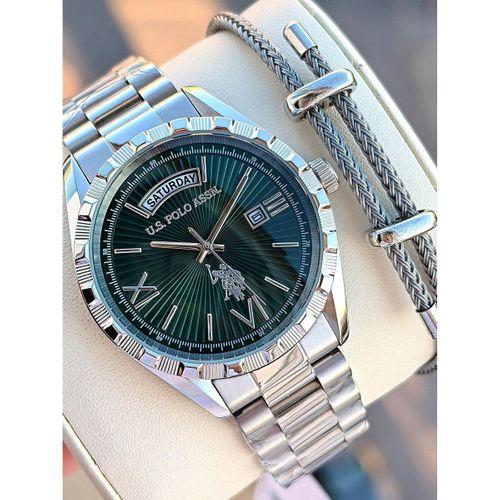 U.S.Polo Assn Çelik Kasa Ve Kordon 2 Yıl Garantili 5 Atm Suya Dayanıklı Erkek Kol Saati E.PA1123-02