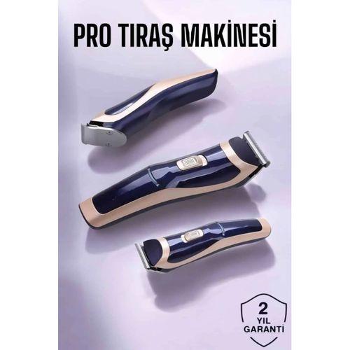 Profesyonel Şarjlı Saç Ve Sakal Traş Makinesi Kolay Kullanım