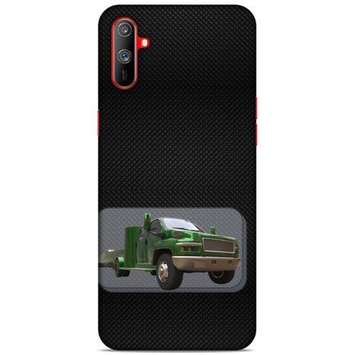 Lopard Oppo Realme C3 Uyumlu Kılıf PickUpX (25) Antişok Kapak Koyu Yeşil