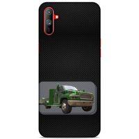 Lopard Oppo Realme C3 Uyumlu Kılıf PickUpX (25) Antişok Kapak Koyu Yeşil