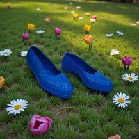 Fiyra Makosen Lacivert Plastik Naylon Bayan Ayakkabı