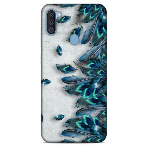Samsung Galaxy A11 Kılıf Desenli Özel Seri Tüyler (41) Tank Kılıf