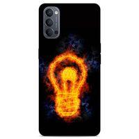 Lopard Oppo Reno 4 Uyumlu Kılıf FireX (39) Liquid Crystal Kılıf Ampul